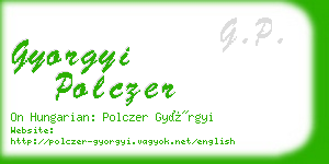 gyorgyi polczer business card